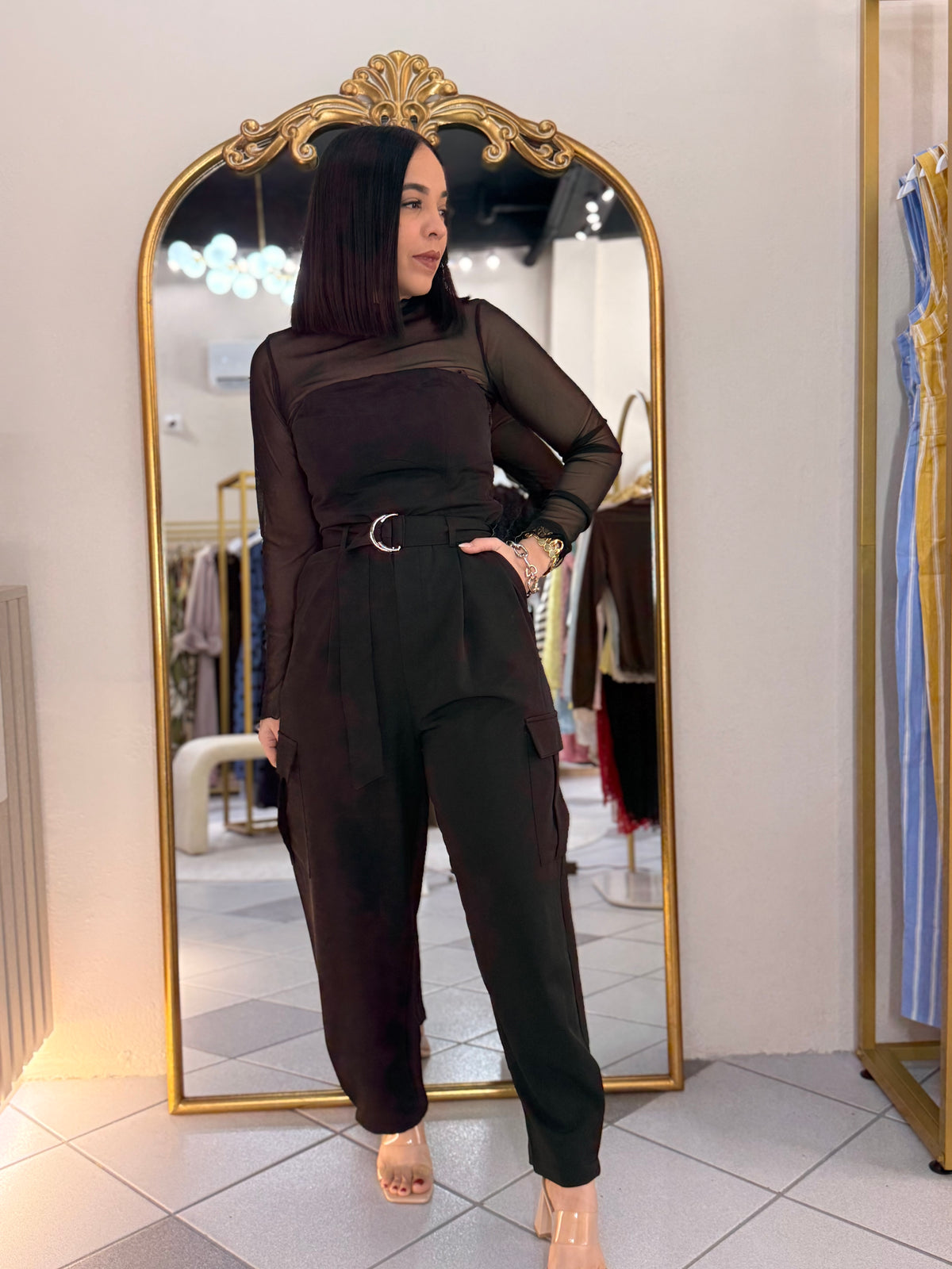 ARELIS BLACK JUMPSUIT