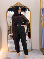 ARELIS BLACK JUMPSUIT