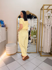 PANTALÓN CUADROS AMARILLOS
