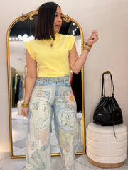 NINA YELLOW TOP