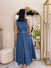 ISAIRA, DENIM DRESS MIDI