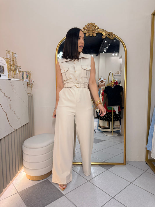 OPAL BEIGE JUMPSUIT