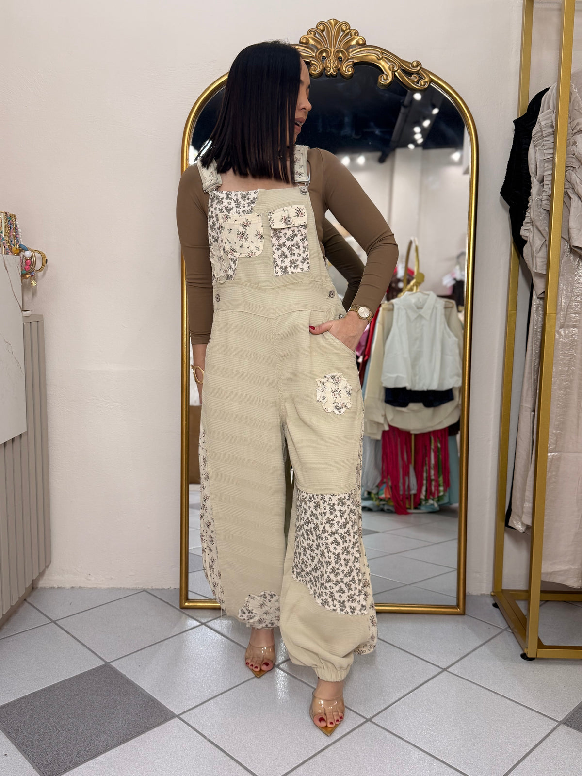 EVA” JOGGER BEIGE  OVERAL
