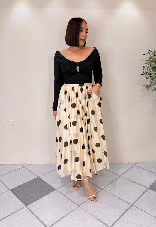 FALDA  POLKA DOTS