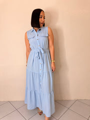 FABIANA BABYBLUE MIDI DRESS
