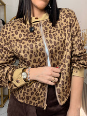 BEIGE LEOPARDO JACKET