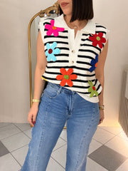 FLORY SWEATER  WHITE