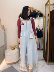 CHERRY OVERAL DENIM