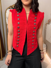NAPOLEÓN RED DENIM VEST