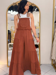 BROWN  JUMPSUIT