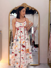 AVANNA”  RED VACACION  DRESS