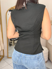 KARINA" CAMEL TOP
