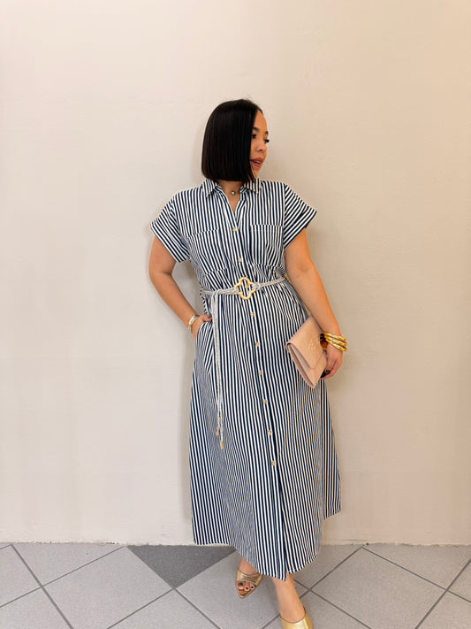 CATALINA NAVY MIDI DRESS