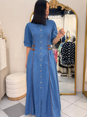 LISANDRA" DENIM DRESS
