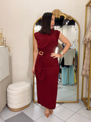 JESICA” WINE DRESS