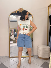 BERMUDA DENIM PANT
