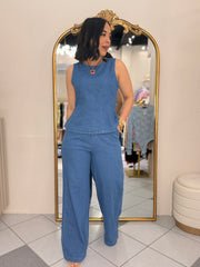 LIGHT  DENIM SET DOS PIEZA