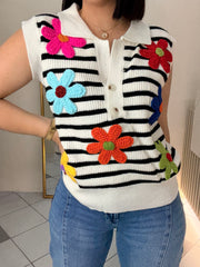 FLORY SWEATER  WHITE
