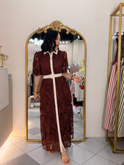 BURGUNDY ELEGANTE DRESS