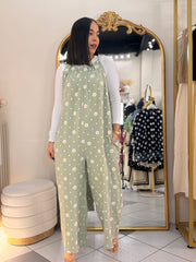 DAISY” SAGE JUMPSUIT