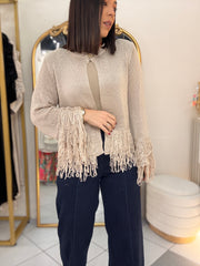 FRINGE CARDIGAN TOP