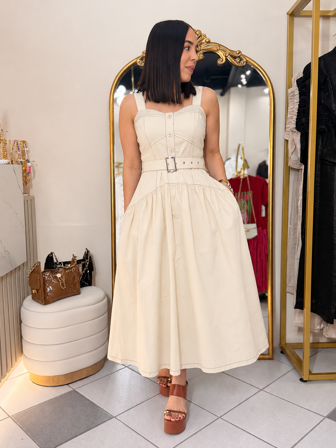 KAREN¨ BEIGE DRESS