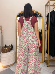 ROSE/GREEN” FLORAL JUMPSUIT