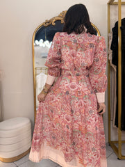 KAREN¨ FLORAL PINK DRESS