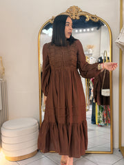 IVONE” BROWN DRESS