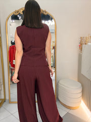 IVONE" BURGUNDY SET ITALIANO