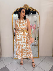 NELIZA BEIGE DRESS