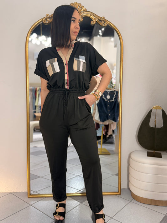 ARENA BLACK JUMPSUIT