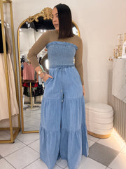 CARLOTA” DENIM JUMPSUIT