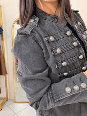 NAPOLEÓN BLACK DENIM JACKET