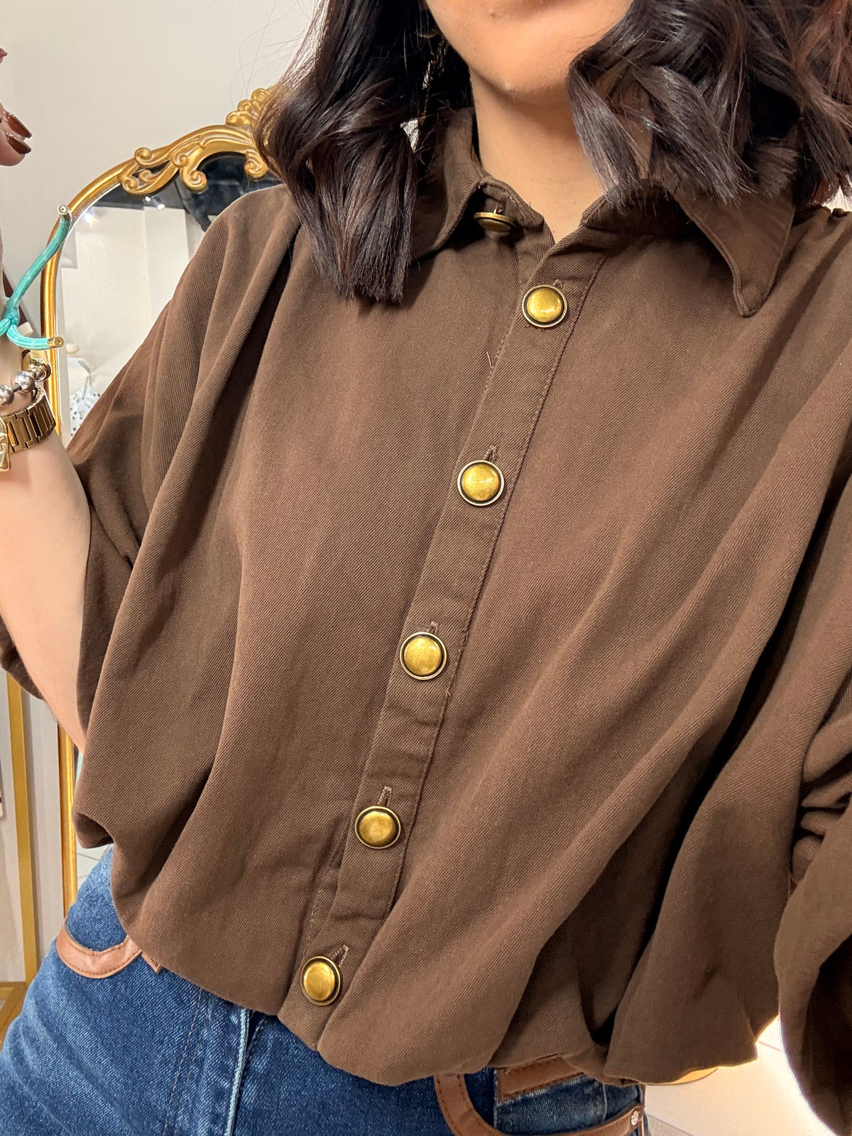 ALEJANDRA" BROWN  TOP