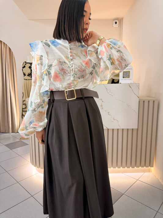 BLUSA DE FLORES ELEGANTE
