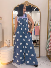 POLKA DOT JUMPSUIT OVER SIZE