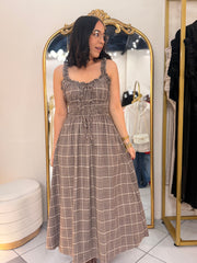 AVANA"  DRESS CUADROS