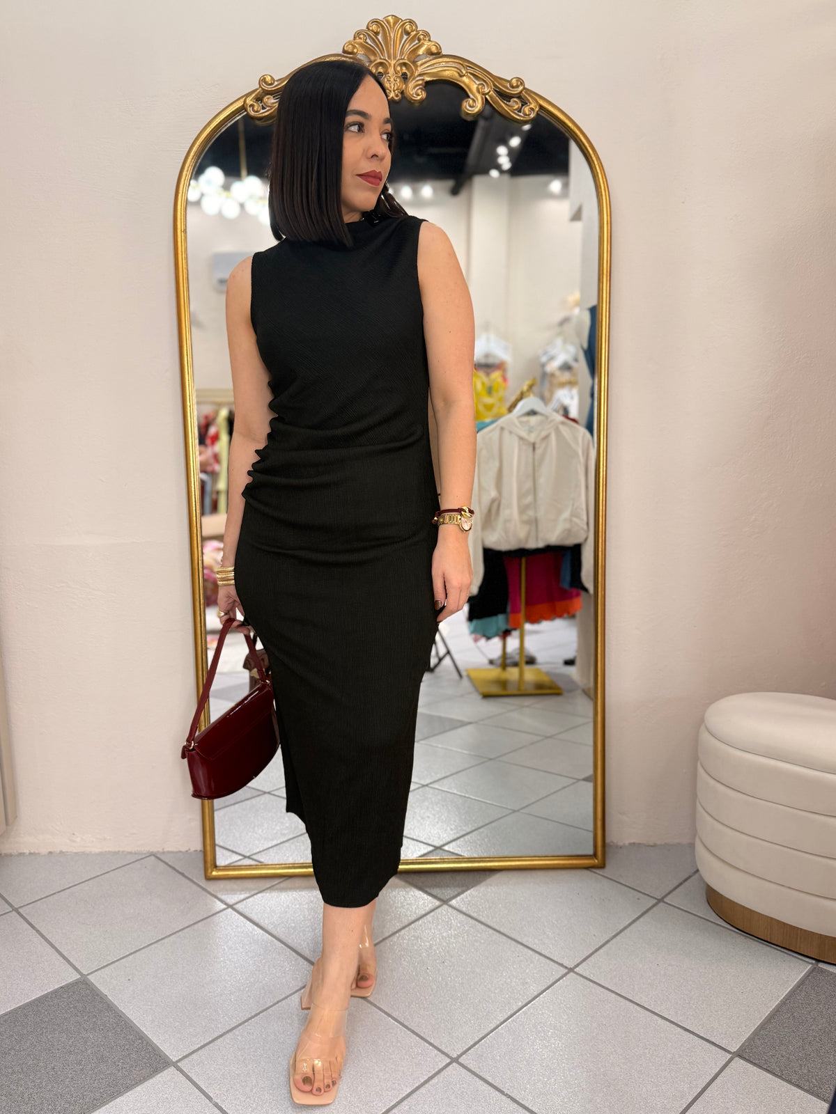 FABIOLA  BLACK  DRESS