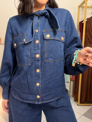 KARELIS” DENIM TOP