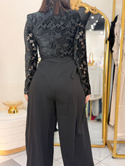 PAOLA¨BLACK JUMPSUIT DETALLES