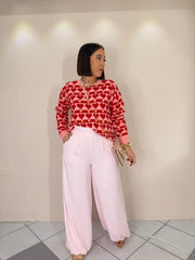 CARLA” SWEATER  RED