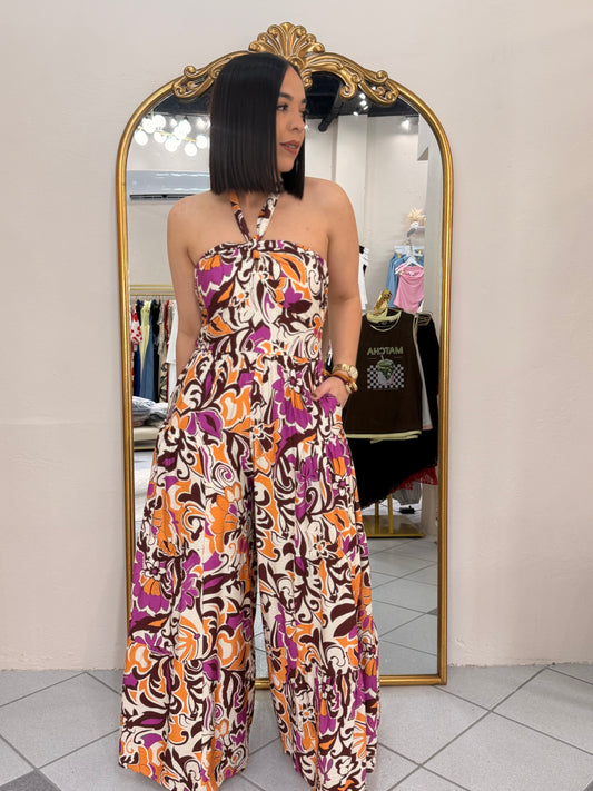 JULIETH JUMPSUIT VIOLETA/ORAGE