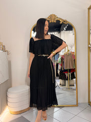 DRESS PLISADO BLACK