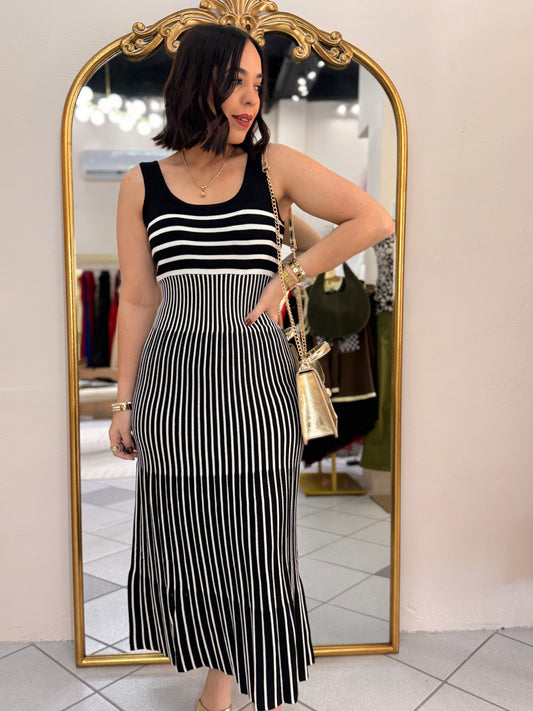 DRESS NEGRO Y BLANCO
