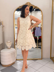 MICHELLE LAZO DRESS BEIGE