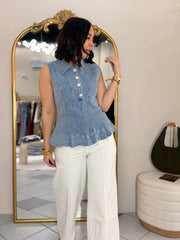 CATALINA DENIM TOP