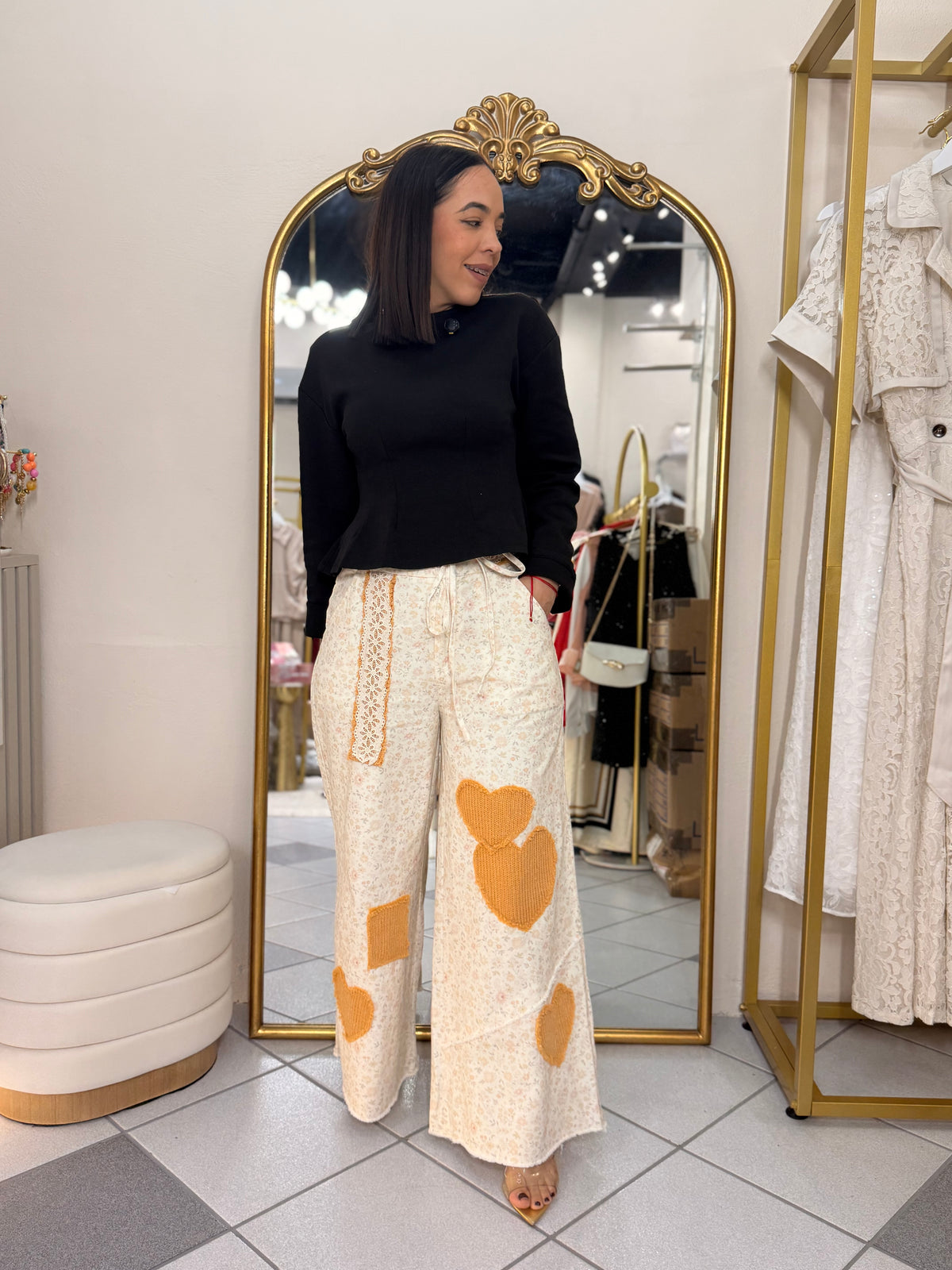 TRIANI”  BEIGE/ MOSTAZA PANTALÓN
