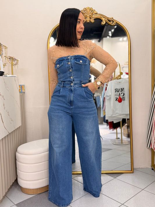 FRANCESA DENIM JUMPSUIT