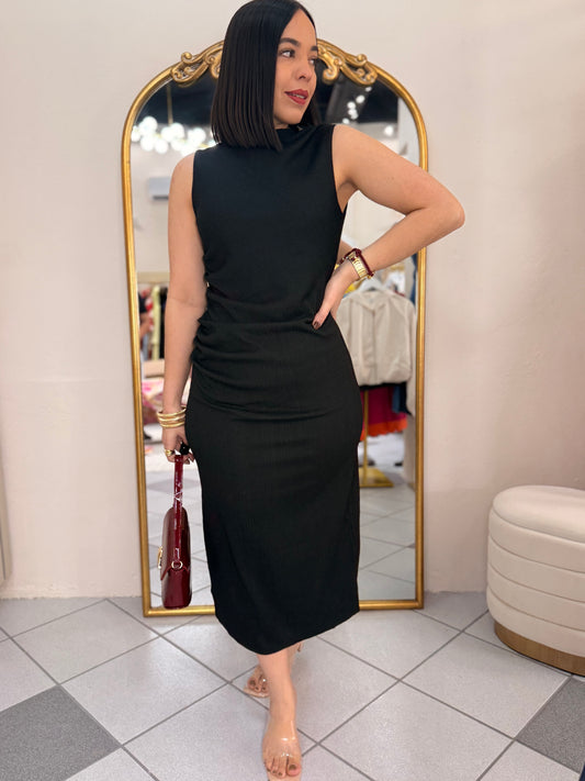 FABIOLA  BLACK  DRESS